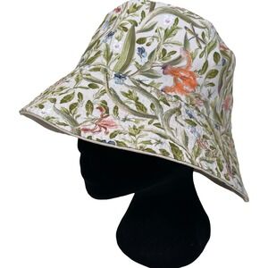 Fable England Botanical Garden Print Bucket Hat Women's Butterfly Cottagecore